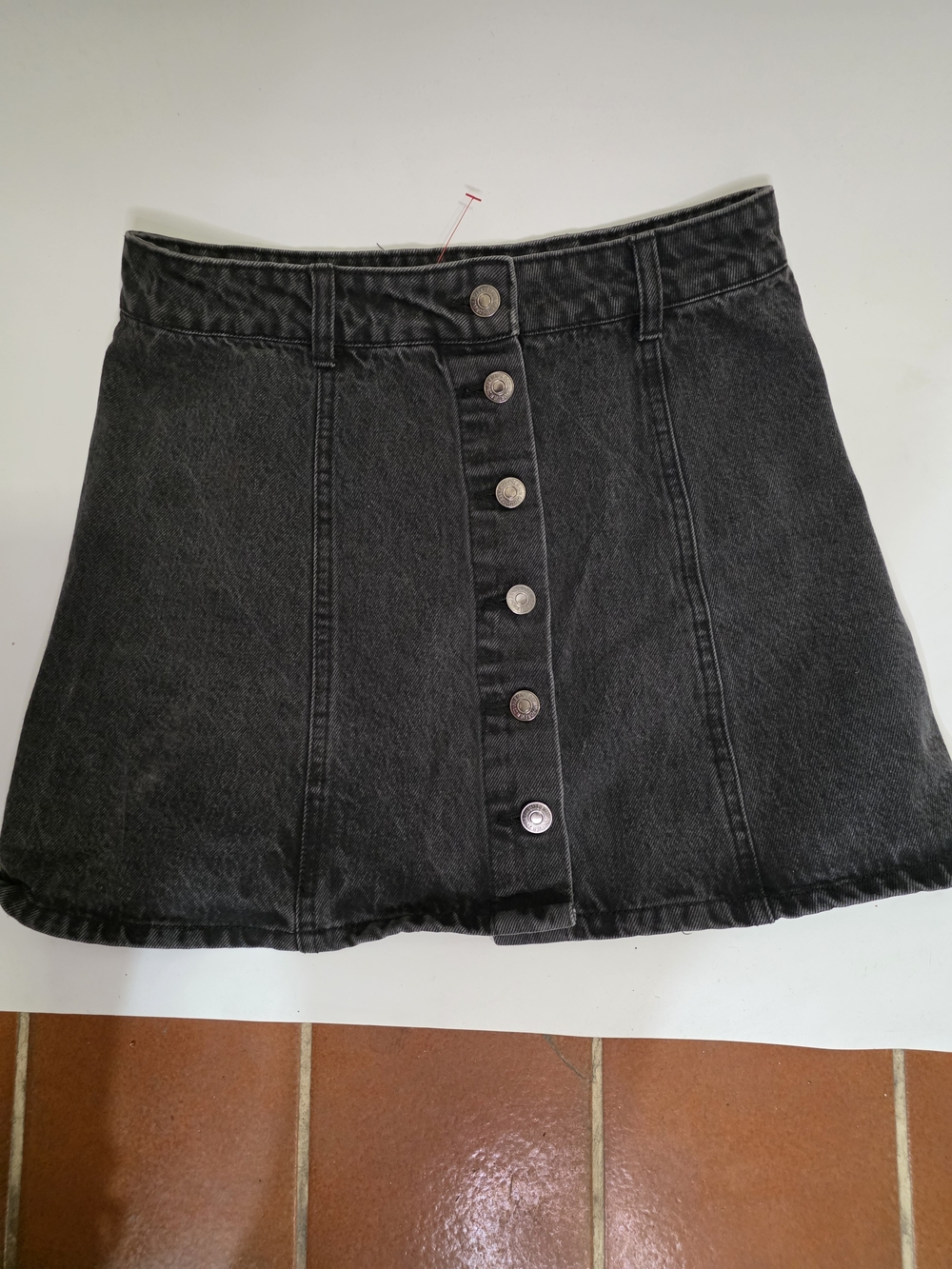 Forever 21‎ Black Button-Front Mini Skirt